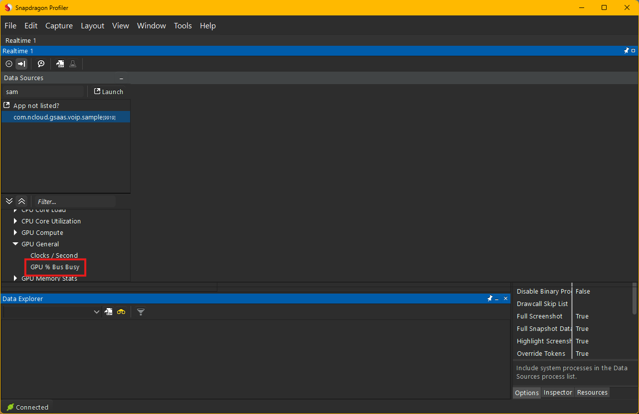 Snapdragon profiler filter