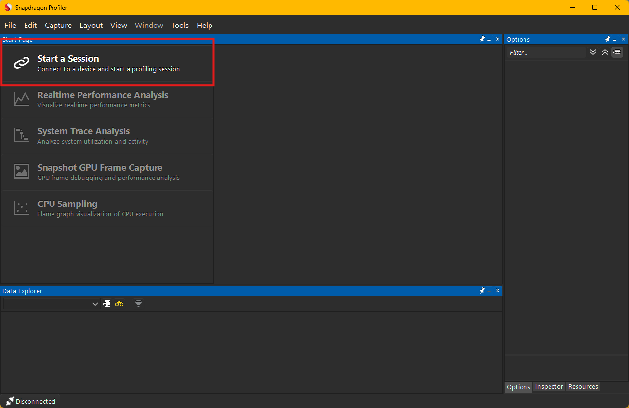 Snapdragon profiler no device connect